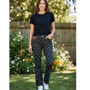 Vintage Ruff Ryders Denim Jeans RR Embroidered Logo Baggy Women's Size 9/10 Rare